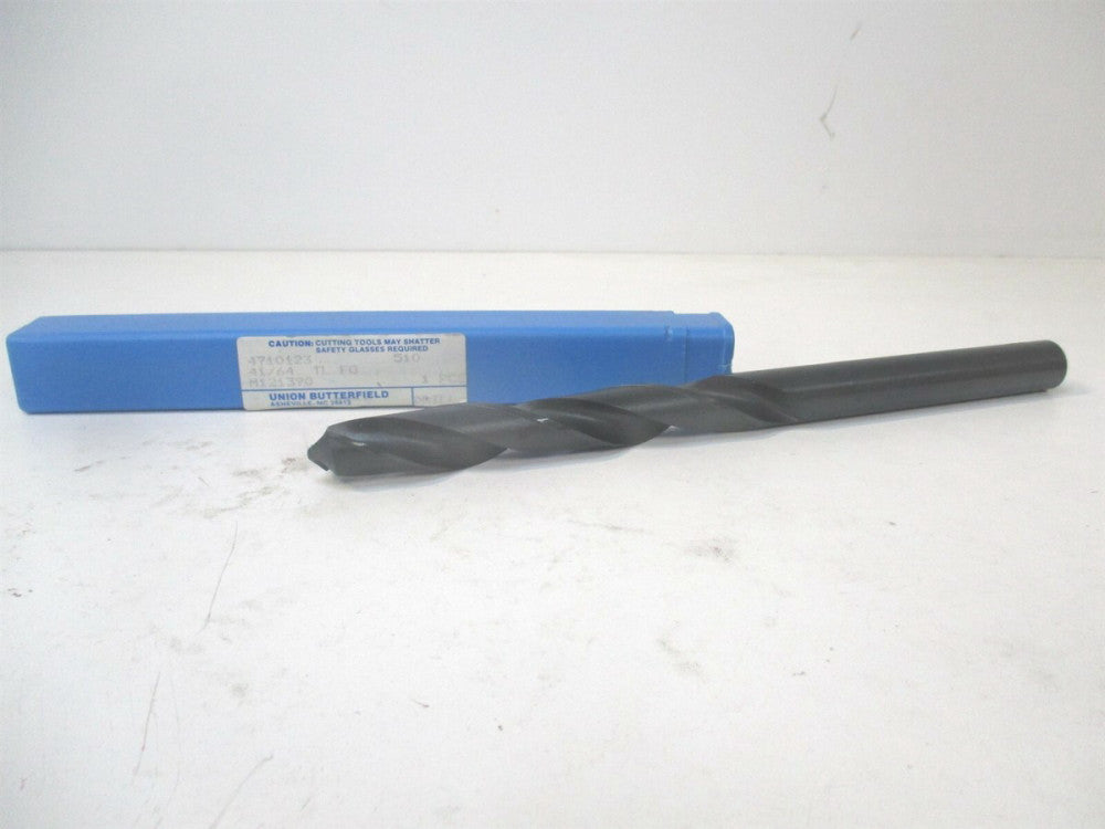 Union Butterfield (4710123) 41/64" x 5-1/8" x 9" OAL HSS Taper Length Drill Bit 