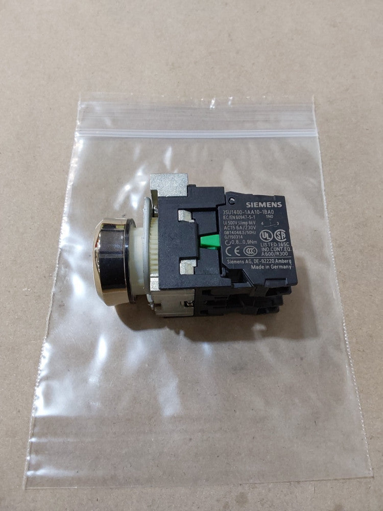 Siemens 3SU1400-1AA10-1BA0 contact module With Button 
