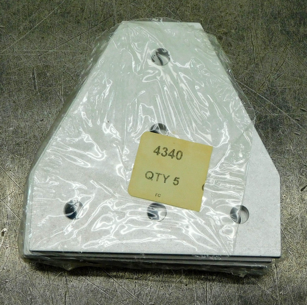 80/20 Inc. 30-4340 Aluminum Joining Tee Flat Plate 5 Mount Holes Lot of Five (5)