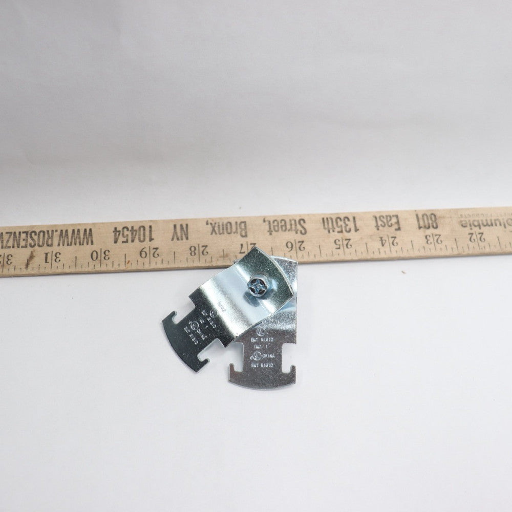 Rigid Universal Strut Pipe Clamp Galvanized Silver 1"
