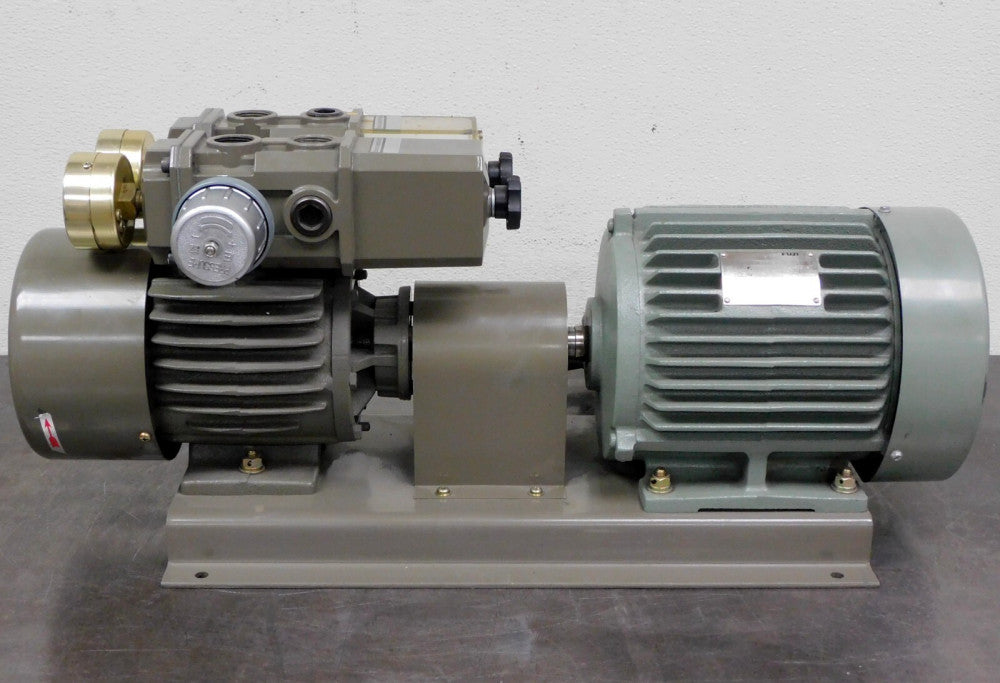 Fuji MLA3097A AC Induction Motor w/ Orion OHTA KRS-6 Dry Pump 230V 3-PH 1145RPM