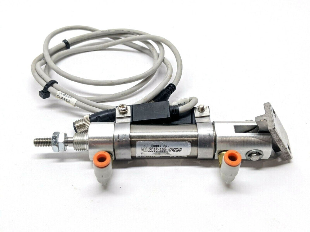 SMC NCDJ2D16-100-H7A2SAPC Pneumatic Cylinder w/ Auto Switch 5/8" Bore 1" Stroke
