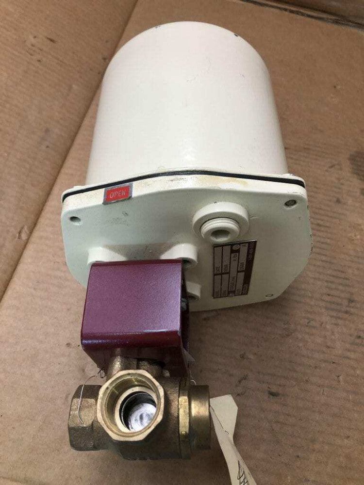EL-O-MATIC ELS 25 Electric Actuator w/ 3/4" 3-Way Bronze Ball Valve 400CWP 24VDC