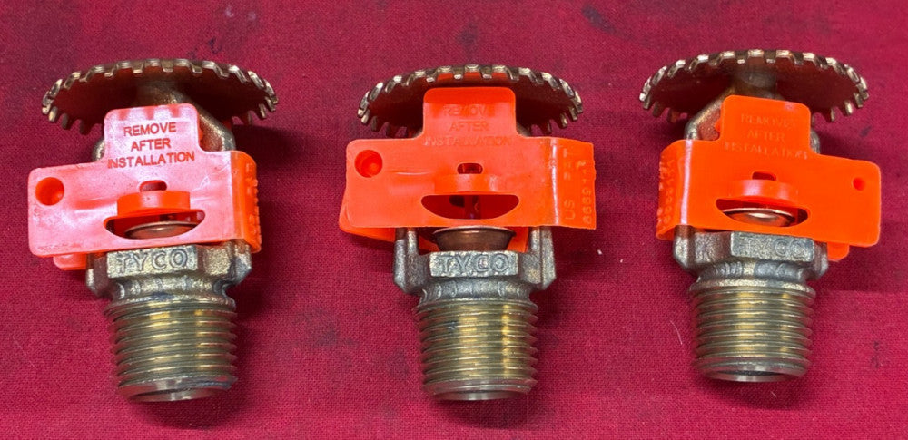 TYCO TY3131 SPRINKLER HEAD 155°F/68°C 1/2"MNPT CONNECTION (LOT OF 3)