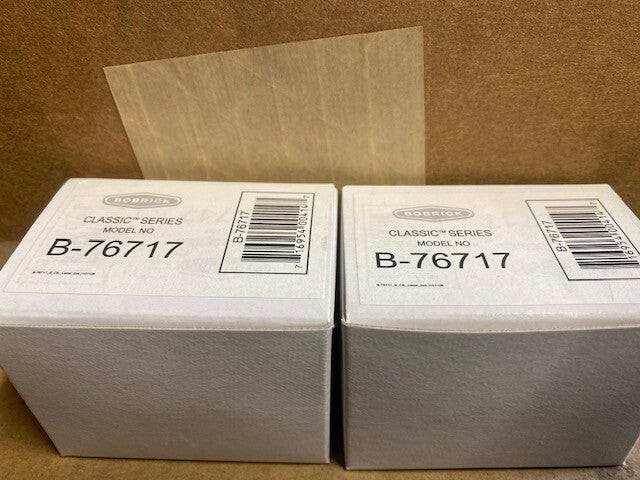 (2 Pack) Bobrick Classic Stainless Steel Surface Mounted Single Robe Hook B76717