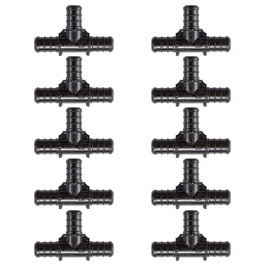10PCS Poly PEX B  Barb Crimp Fittings 3/4" TEE Lead-Free High Quality PPSU F2159