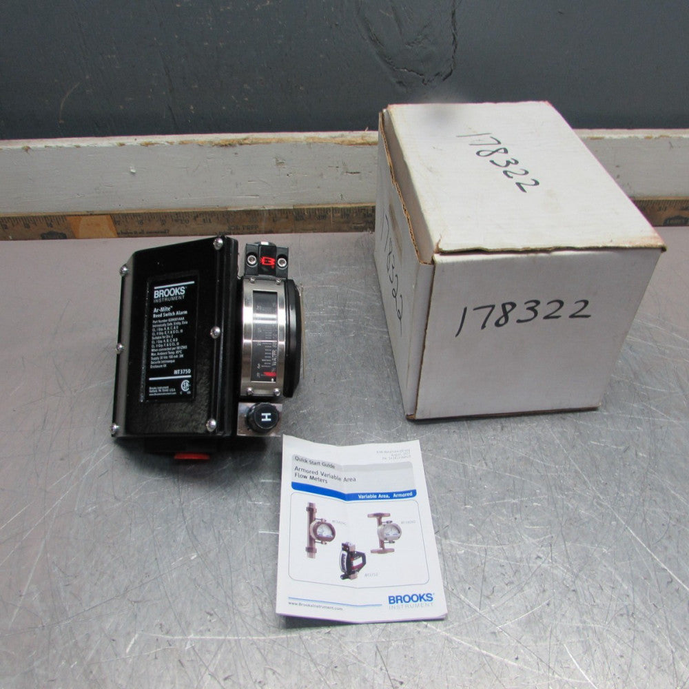 NEW! BROOKS INSTRUMENT 3750CA6F11DCBAEAA0,  Ar-Mite FLOWMETER, 0-26 GPH, MT-3750