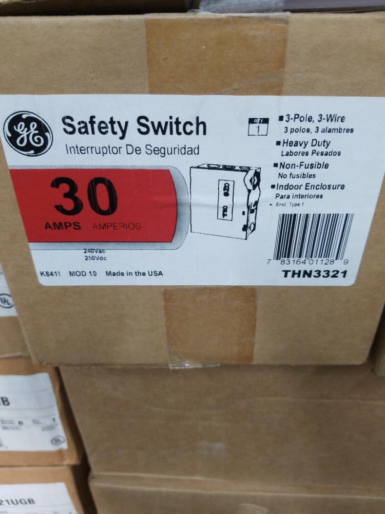 NEW General Electric GE THN3321 30A 240VAC/250VDC Safety Disconnect Switch