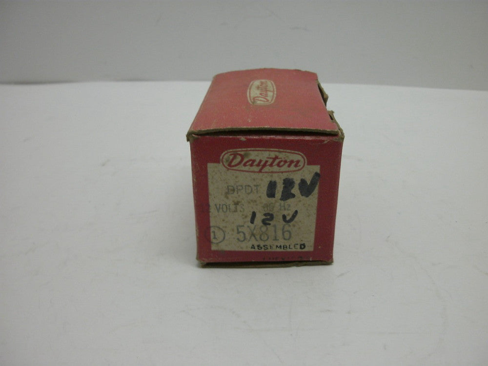 DAYTON 5X816 GENERAL PURPOSE PLUG-IN RELAY DPDT 8-BLADE NEW IN BOX