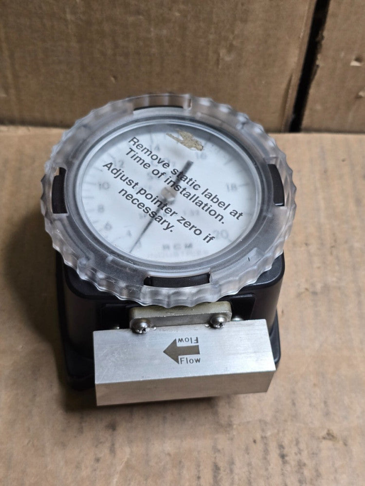 RCM INDUSTRIES 1/2-73-L-20-ADI, FLOW METER, 180PSI,TEMP-212F, N/NIB! MAKE OFFER!
