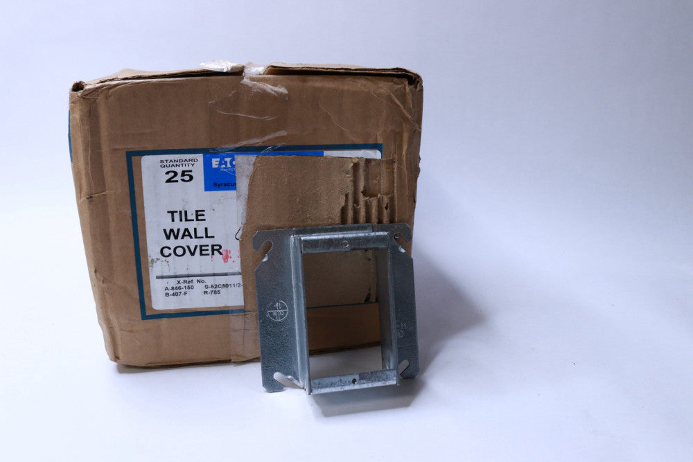 (25-Pack ) Crouse Hinds  Steel Square Tile Cover Galvanized 4" 846150
