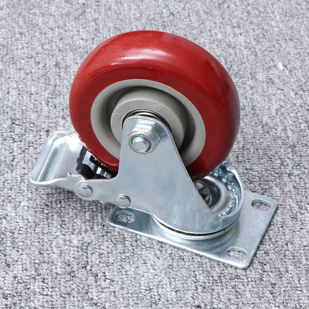  2 Pcs Brake Casters Universal Wheel with Swivel Wheels Heavy Duty