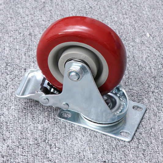  2 Pcs Brake Casters Universal Wheel with Swivel Wheels Heavy Duty