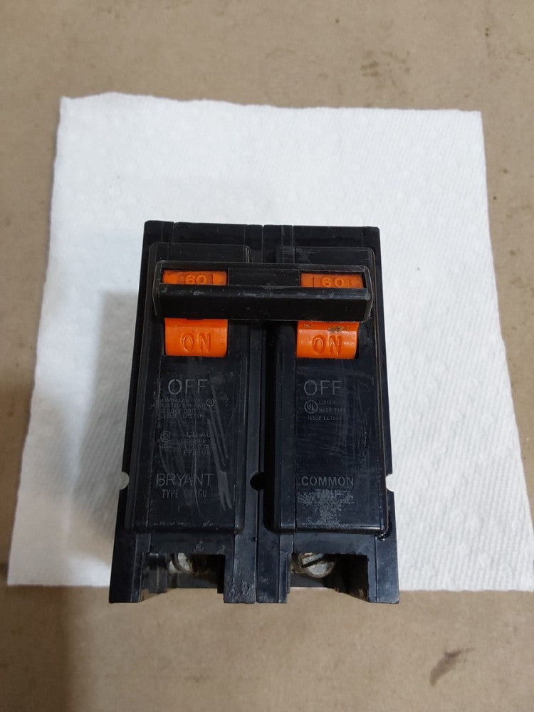 Westinghouse Bryant BR260 2 Pole Unit 60A Common Trip Circuit Breaker