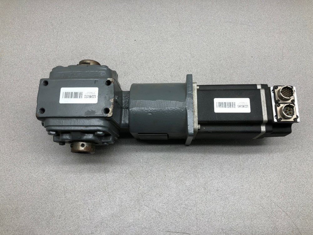NEW NO BOX GIDDINGS & LEWIS SERVO MOTOR WITH WINSMITH C-FACE GEAR MOTOR NSM3412 