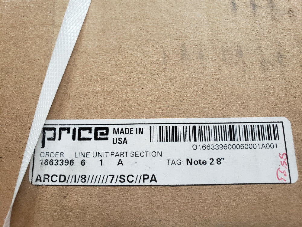 (2 PC LOT) PRICE DIFFUSER 28" ARCD//1/8//////7/SC//PA, UNIT 1, SECTION A