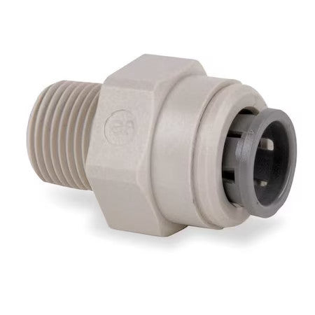 John Guest Pm010422s-Pk10 Push-Fit Adapter Fitting, 5/32 In Tube Size, Acetal,