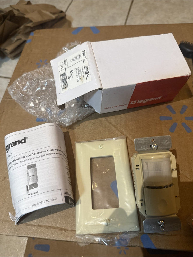 *NEW* Legrand WSP250-I Passive Infrared Wall Switch Ivory