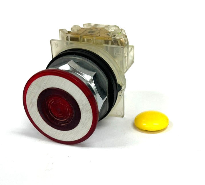 SQUARE D 572A CONTACT BLOCK W/PUSH BUTTON CLASS 9001 TYPE KA-1