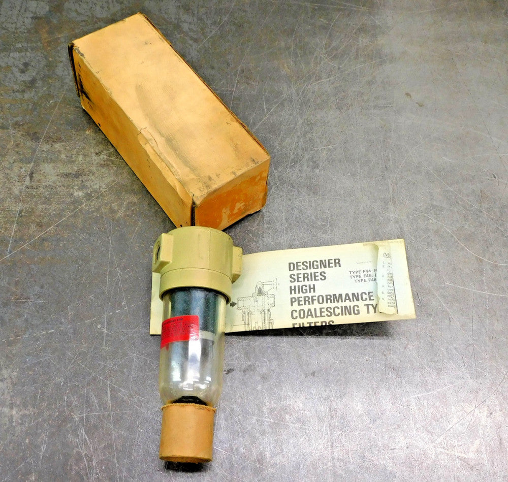 Norgren F44-200-MOTA Pneumatic Air Coalescing Filter 150 PSI 125° F 1/4" NPT