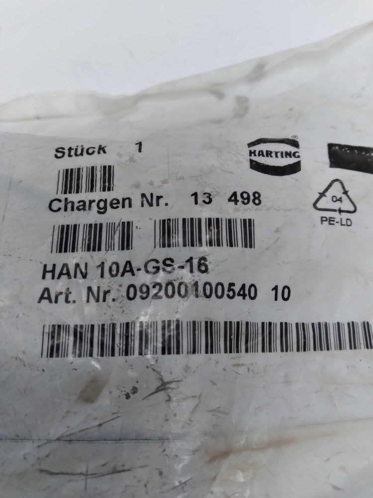 NEW Harting HAN 10A-GS-16 Heavy Duty Connector Housing   09200100540 10 