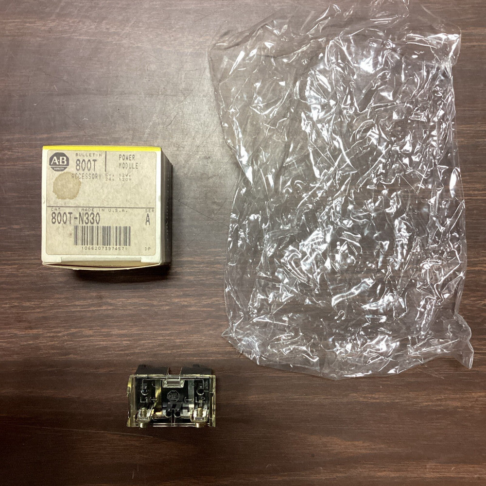 NEW IN BOX Allen Bradley 800T-N330 Ser. A Power Module; 6V, 12V, 24V, 120V.  P9