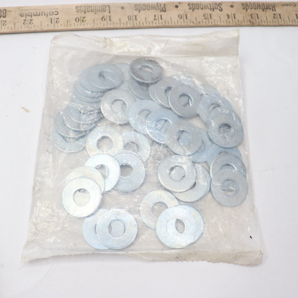 (50-Pk) Kimball Midwest Flat Washer Zinc Plated Grade 5 7/16" 373507