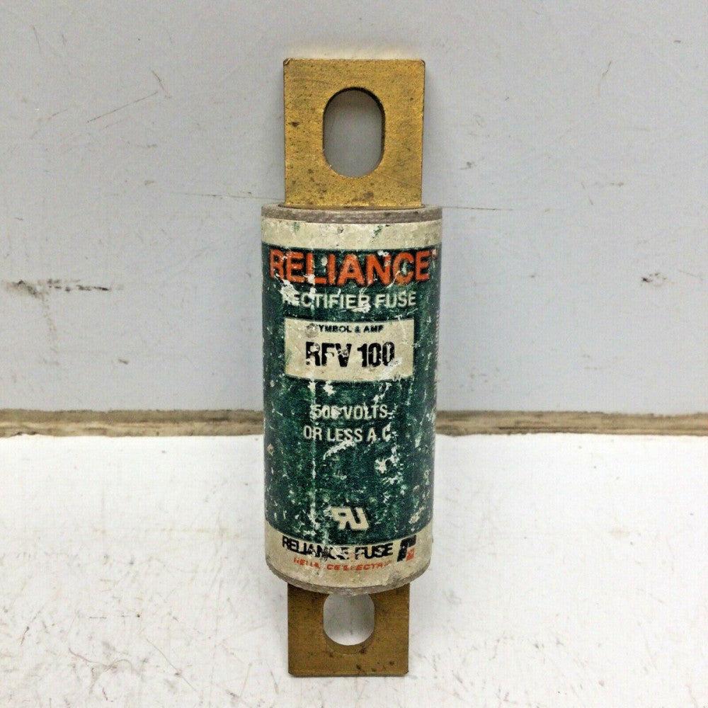 BRUSH RELIANCE FUSE RFV 100 Rectifier Fuse 100 Amp 500VAC RFV100