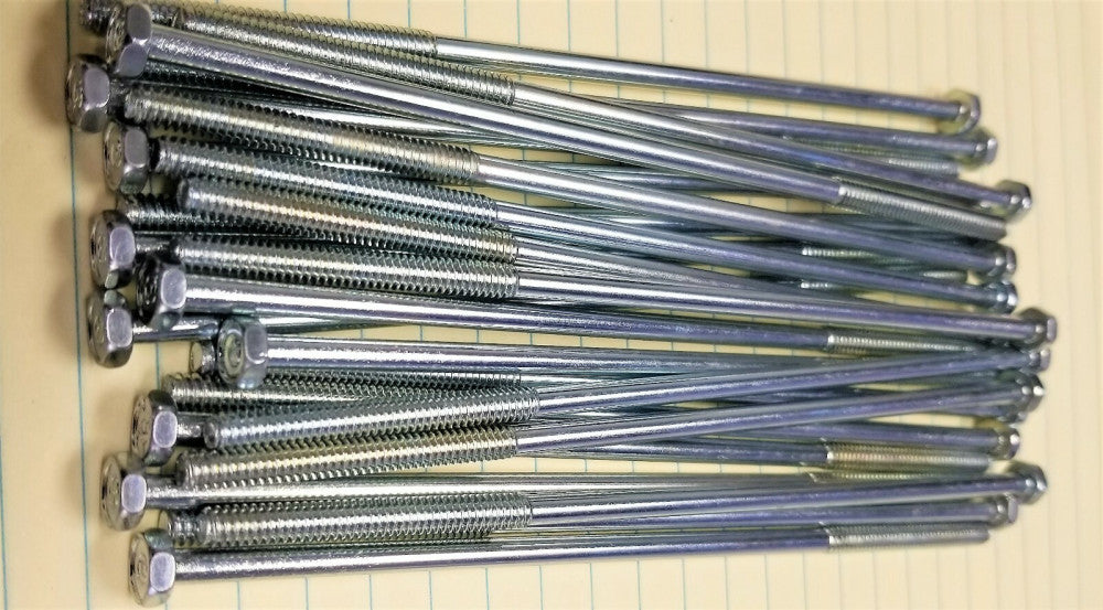 1/4-20x4-1/2 Hex Head Cap Screws Zink Plated Bag Of (24) [OFB2] #9