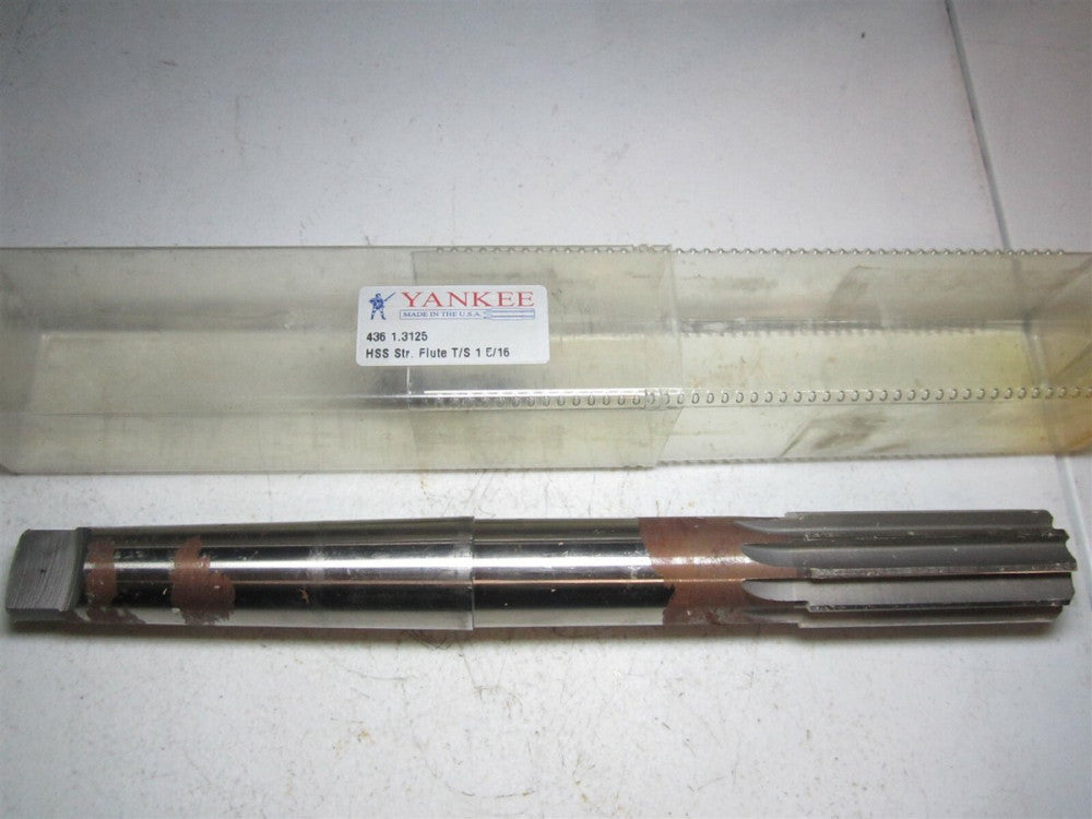 Yankee (436 1.3125) 1-5/16 HSS 10 Flute Straight Flute Chucking Reamer