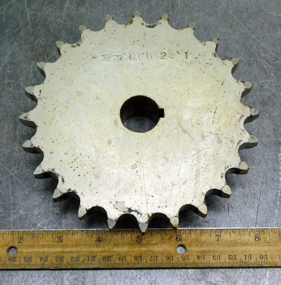 Martin 60BS24 Roller Chain Sprocket #60 24 Teeth 1" Bore Keyed