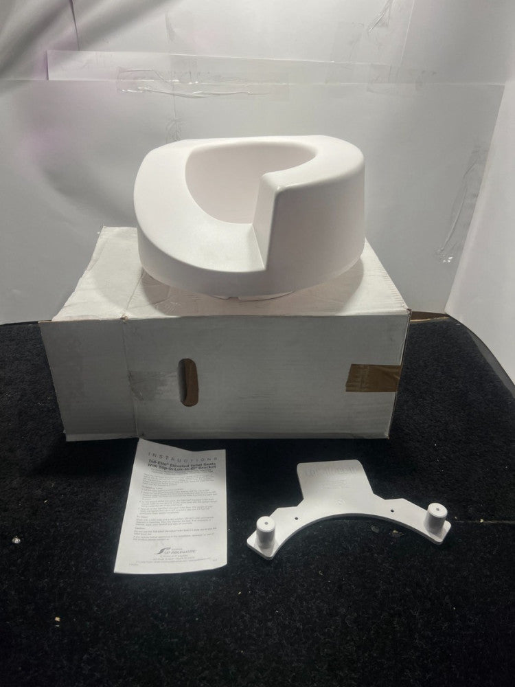 SP Ableware 725921000 Tall-Ette Elevated Toilet Seat W Slip-in Lok-in-El Bracket