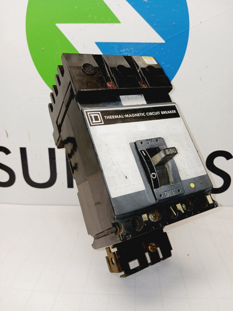 SQUARE D FAB36050 50 AMP I-LINE CIRCUIT BREAKER 3 POLE 600 VAC 250 VDC