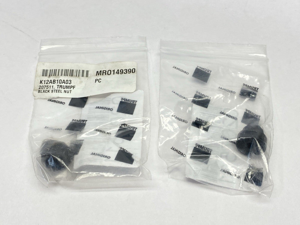 Trumpf 207511 Black Steel Nut LOT OF 2