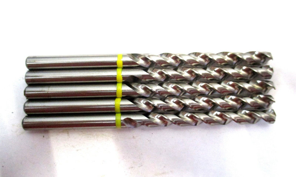 NEW (02371904) 13/64 130° RH HSS Yellow Band Split Point Jobber Drill - Lot of 5
