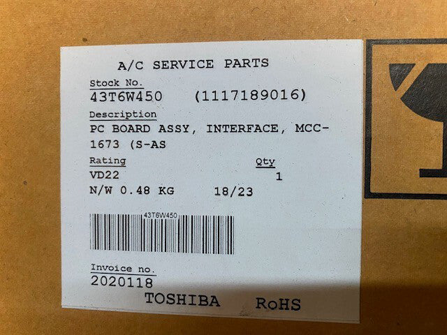 43T6W450 Printed Circuit Board Assembly (NEW)