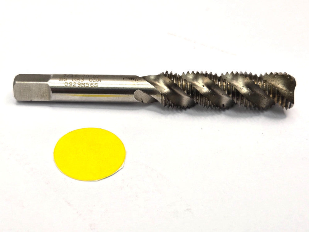 UNBRANDED 7/16-20 SPIRAL FLUTE BOTTOMING CHAMFER NF GH3 0929M56S