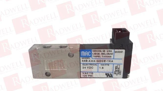 MAC VALVES INC 44B-AAA-GDCE-1KA / 44BAAAGDCE1KA (USED)