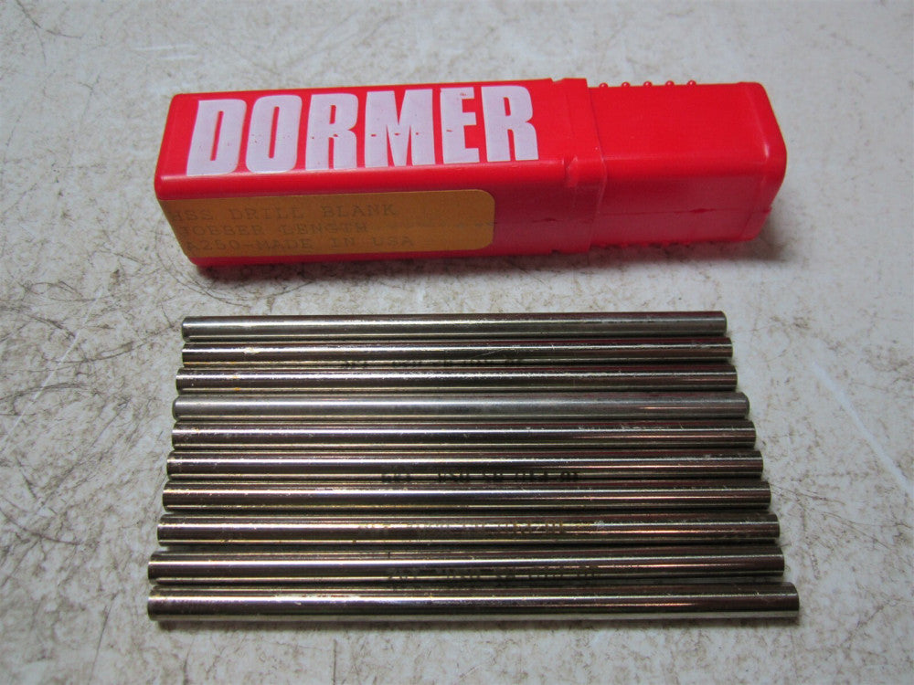 Dormer 0283 Size #10 Jobber Length High Speed Steel Drill Blank - Pack of 10