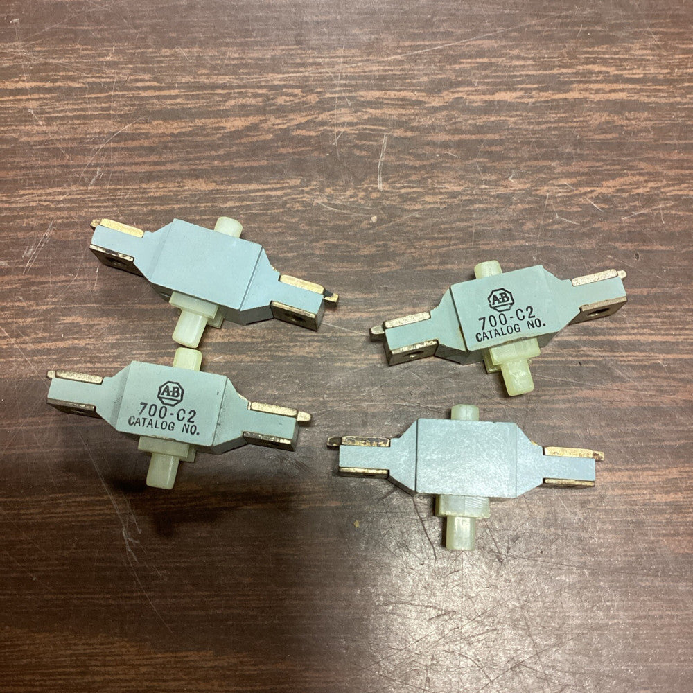 LOT OF 4 ALLEN BRADLEY 700-C2 CONTACT CARTRIDGE FRONT DECK No Screws G114