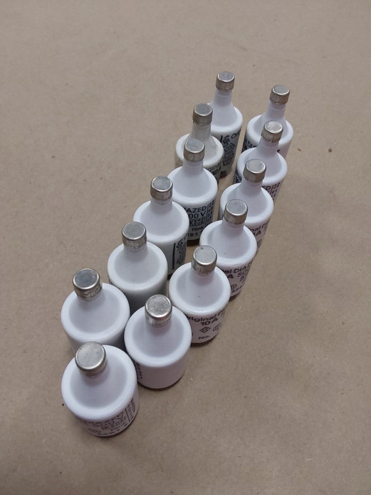 Siemens 5SB1 5 Fuse 10A 500V Original Diazed, Lot Of 13