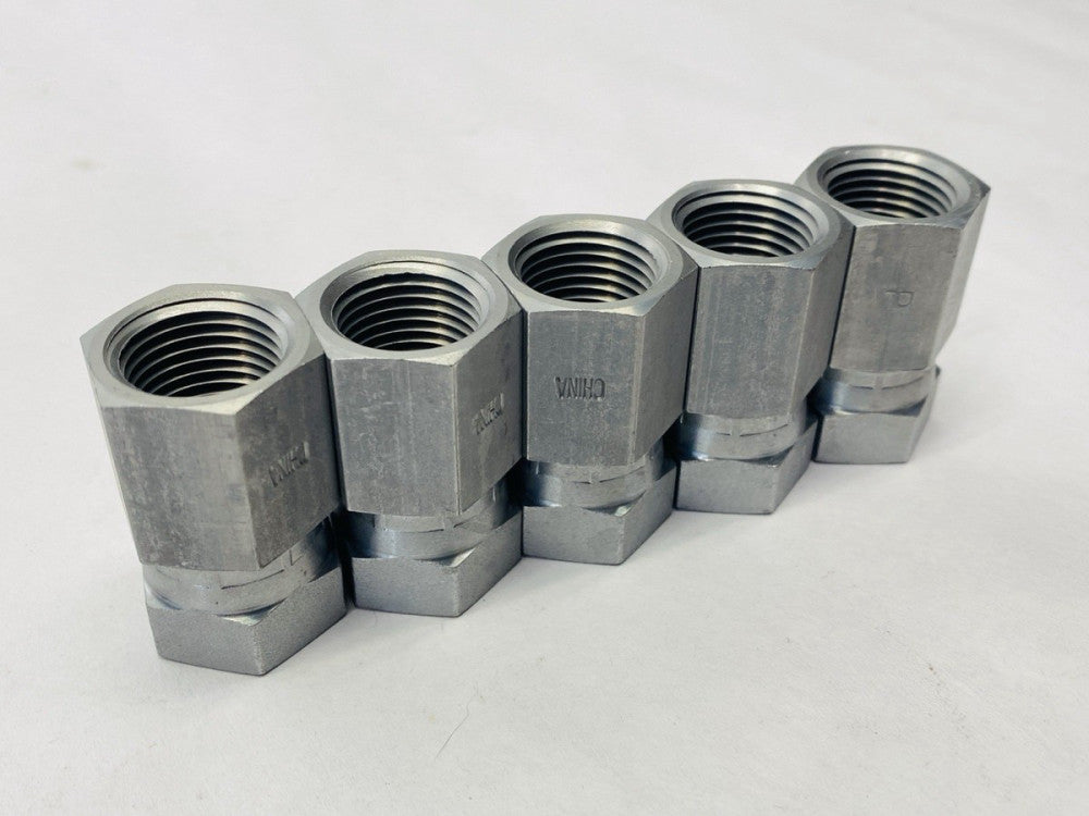 Parker 0207-8-8 Pipe Adapter 1/2-14" x 1/2-14" NPT/NPTF to NPSM Swivel LOT OF 5
