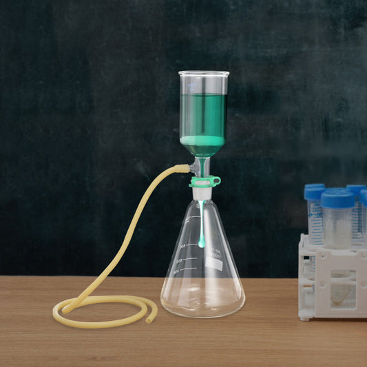 1000ml Funnel?Filtering?Kit Lab?Filtration?Buchner Funnel w/ Flask & Clip Hose