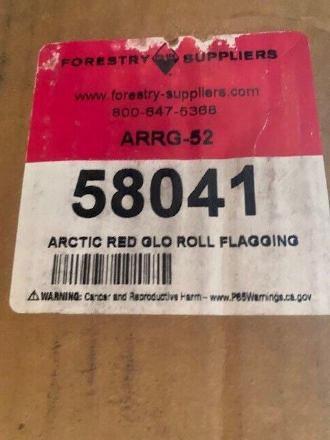 (12 Pack) PRESCO Arctic Vinyl Roll Flagging 5.0 mil, Red Glo, 58041 (NEW)