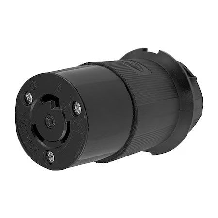 Hubbell Wiring Device-Kellems Hbl2323bk Locking Connector, L6-20R, 20 A, 250V