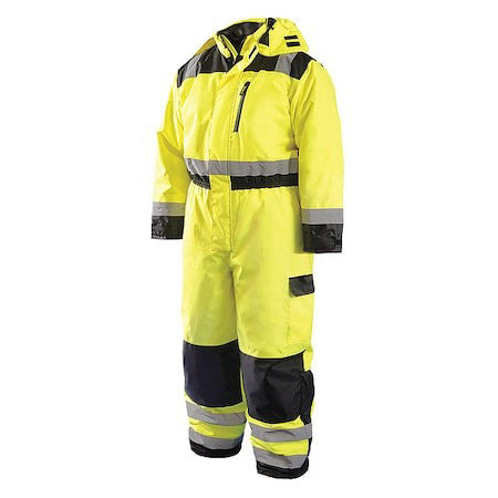Occunomix Lux-Wcvl-Ym Coverall, Polyester, 30 In Inseam, 36 To 38 In Waist, 15