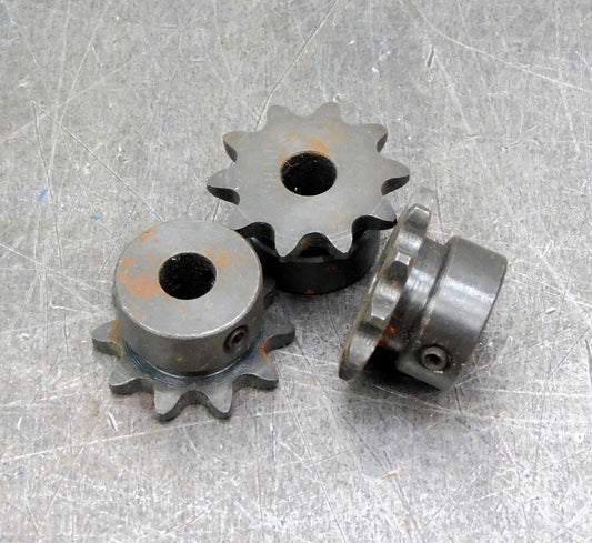 35B10HF-005 Sprocket 5/16" bore 10 Teeth RC25 RC 25 Gear Lot of Three (3)