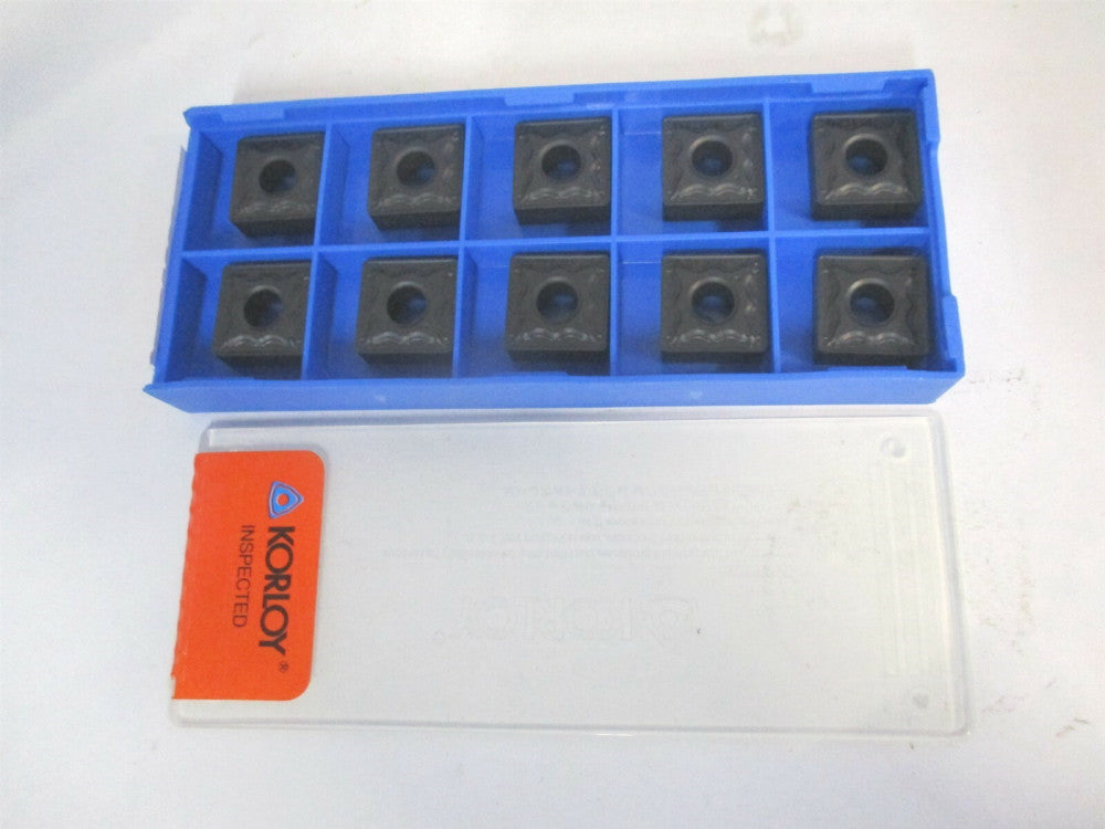 Korloy (1-02-025407) SNMG120408-HM NC3120 Carbide Turning Insert - Pack of 10