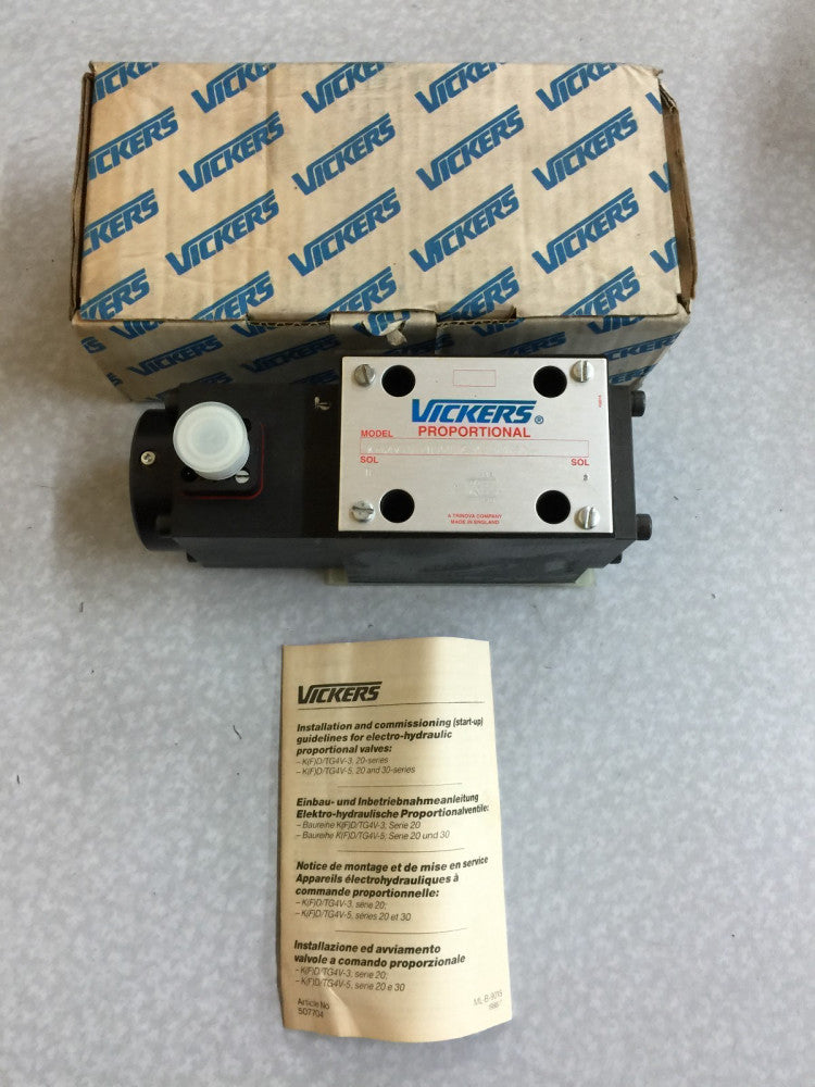 NEW IN BOX VICKERS 565332 KS4 PROPORTIONAL VALVE KTG4V 5 2B30N Z M U H7 30
