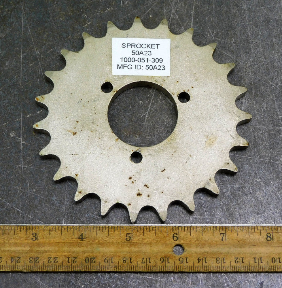 Browning 50A23 A-Plate Roller Chain Sprocket #50 23 Teeth 1-1/2" Bore